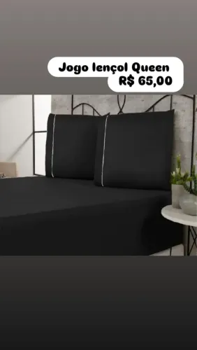 Jogo de lençol Queen <br>R$ 65,00