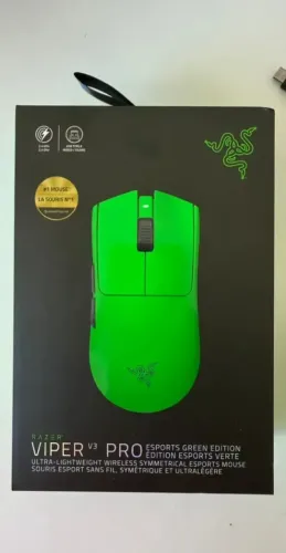 Mouse Razer Viper V3 PRO - Green Edition (Versão exclusiva)