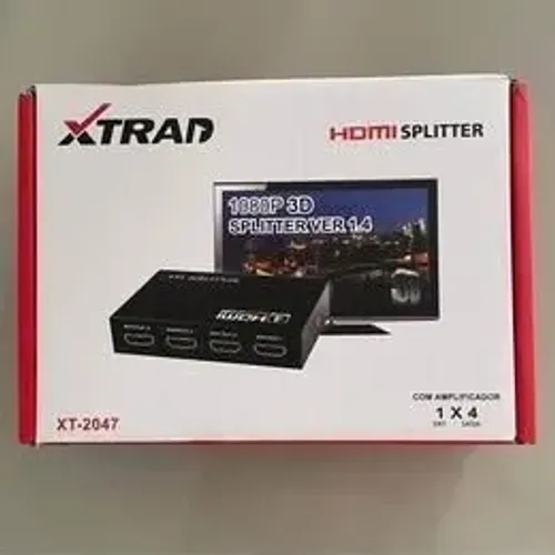Splitter hdmi divisor de vídeo (1x2 e 1x4)