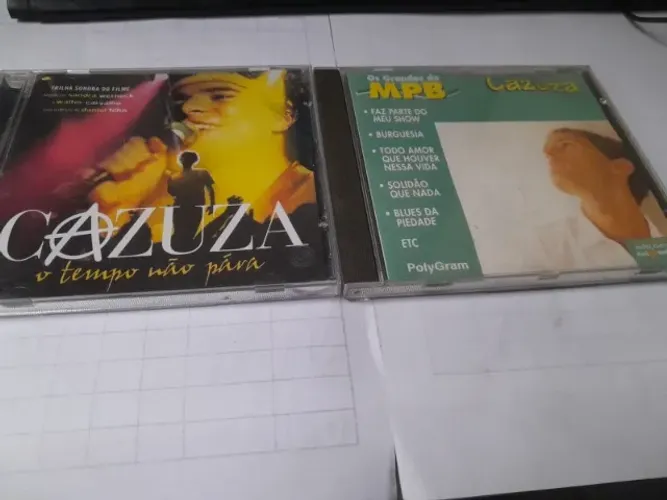 2 Cds Cazuza - O tempo nao Para - Os Grandes da MPB