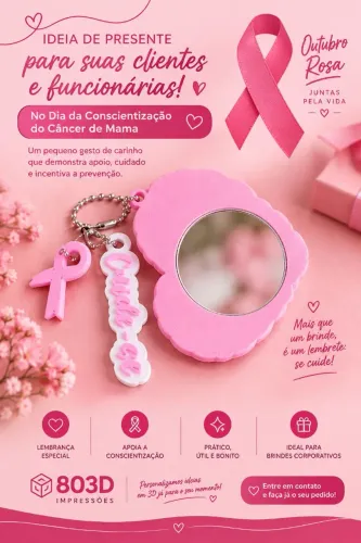 Espelho Outubro Rosa