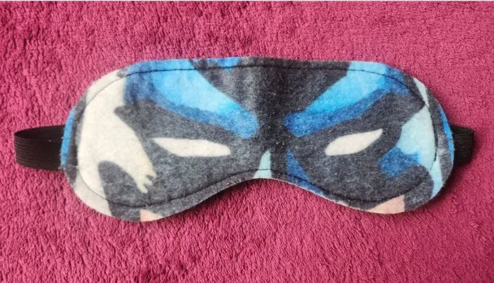 máscara para dormir de super herói infantil 