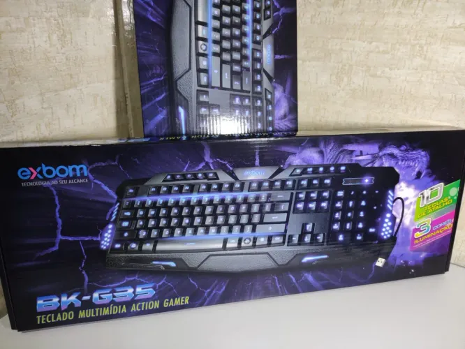 Vendo teclado PC gamer, modelo E bom BK-G35