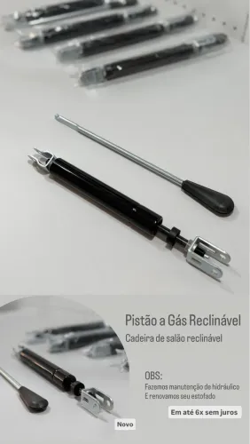 Pistão cadeira de salão reclinável em até 6x sem juros