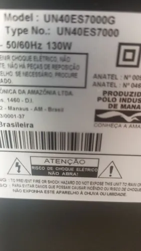 Tela display tv 40 samsung