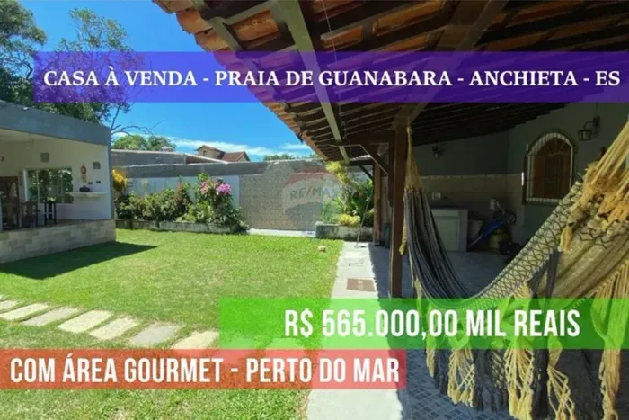 Casa à venda Praia da Guanabara, Anchieta, ES.