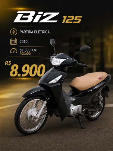 Biz 125 único dono baixa km partida elétrica 