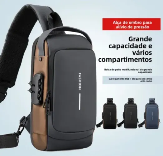 MOCHILA DE OMBRO TRANSVERSAL