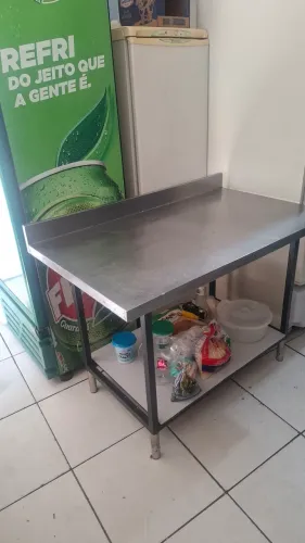 Bancada inox 120 X 0,70