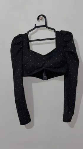 Conjunto com strass tamanho P