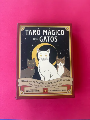 Tarô Mágico dos Gatos - 78 Cartas + Livro Explicativo