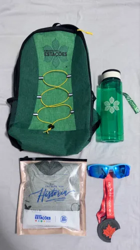 Kit mochila corrida das estações