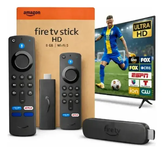 Streaming Stick Amazon Fire TV Full HD com Alexa e Controle de Voz