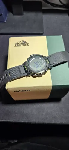 Casio Pro Trek PRW-3500-1DR Completo + Pulseira Extra | Impecável