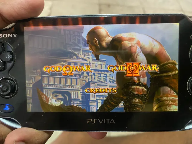 Psvita tela Oled, no ponto de jogar PlayStation