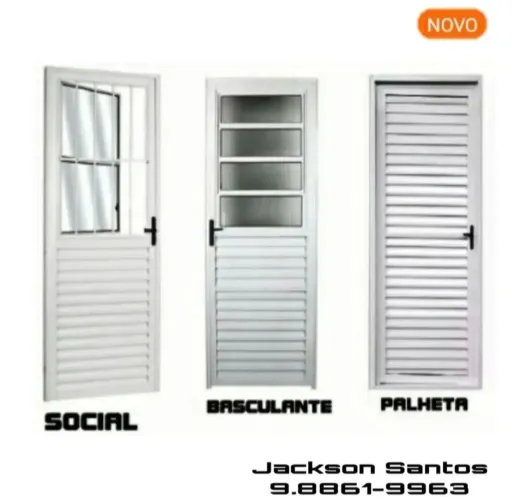 Porta de Alumínio Sala Cozinha Quarto Banheiro (Nova)