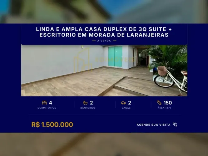 Seu Novo Lar: Ampla Casa com Escritório em Morada de Laranjeiras