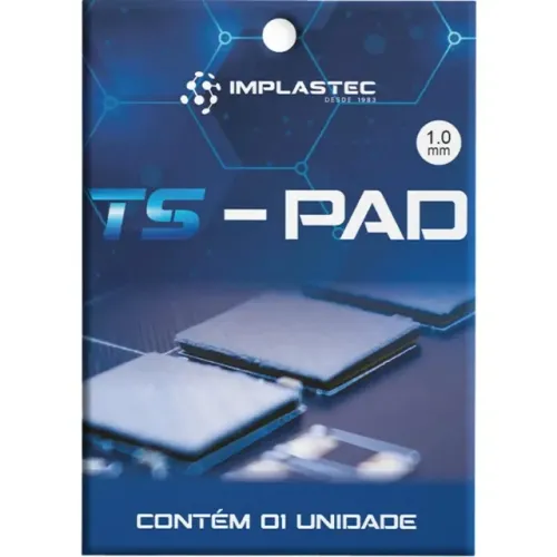 Thermal Pad Ts 1,0mm 100x100 Implastec *ENTREGA GRÁTIS*