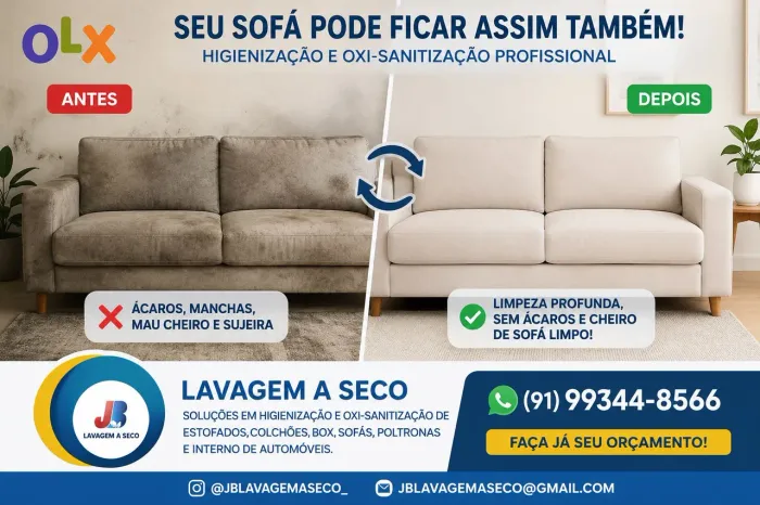 Higienização Profissional de Sofas e Estofados