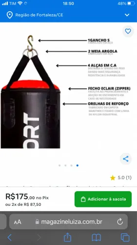 Treino em casa saco de pancadas
