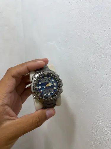 Citizen jp 3020 azul full titanium 