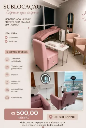 Sublocação para manicure e pedicure