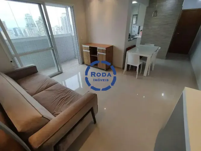Apartamento Mobiliado 2 Suítes Frente com Vista do Mar no Gonzaga (Santos) Aluguel R$ 6.2