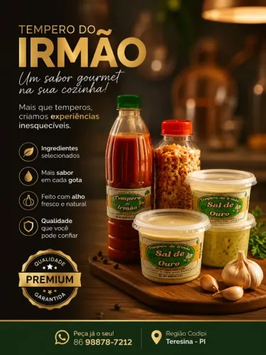 Tempero de Irmão, um Sabor Gourmet na sua cozinha ?