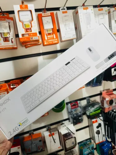 Kit Teclado sem fio + Mouse Sem Fio Wireless