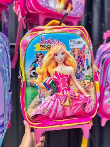 Kit volta as aulas ( mochila de carrinho + lancheira + estojo )