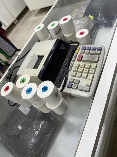 Calculadora sharp EL-2630PII 12 digit com 15 bobinas de papel