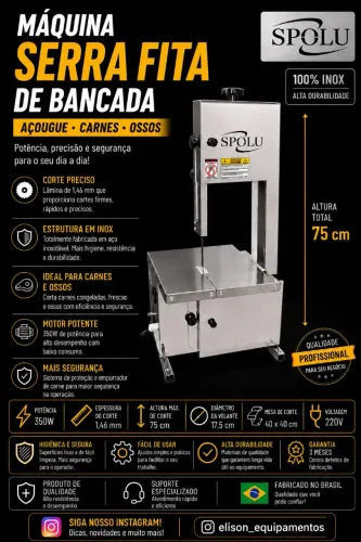 Serra fita inox