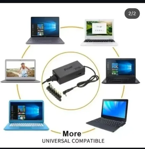Fonte carregador universal notebook bivolt por 45,00<br>R$ 55,00