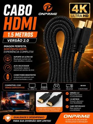 Cabo hdmi 1.5 metros 