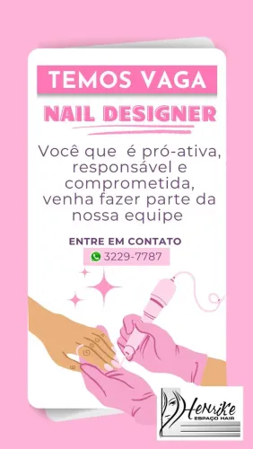 Vaga para Nail designer 