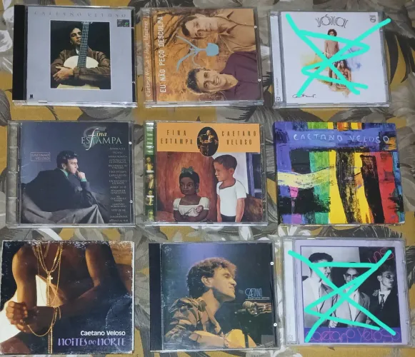 *QUEIMA DE ESTOQUE* Lote de Cds Caetano Veloso (7 Cds)