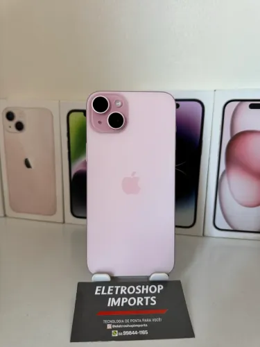 iPhone 15 Plus 128GB Rose ? Seminovo Impecável 