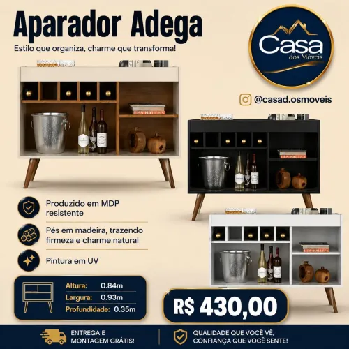 Buffet aparado adega 