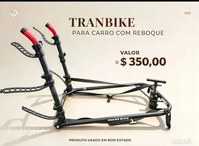 Vendo tranbike para carros com reboque