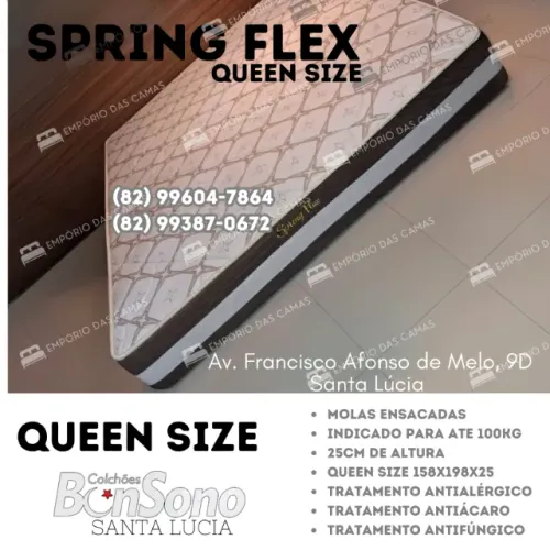 Colchao molas ensacadas bonsono queen size apenas 1099,99 pronta entrega