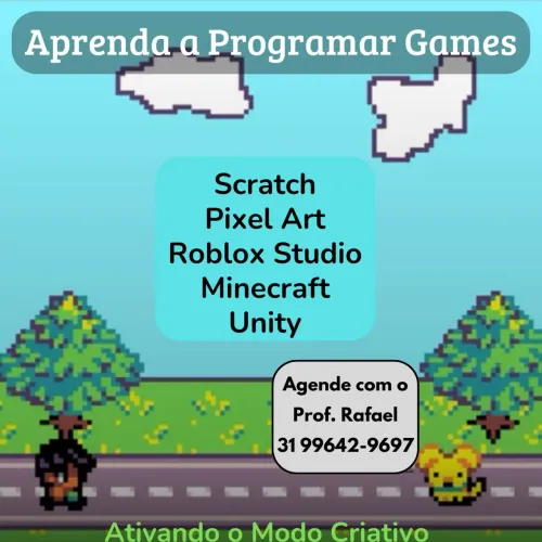 Aula de games e programação / robótica educacional 