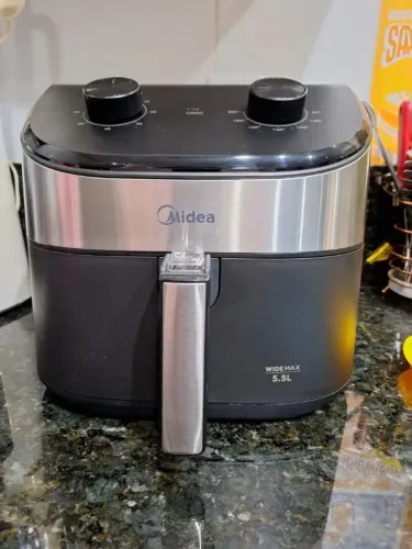 Fritadeira Air Fryer 5,5l Widemax Com Interior De Alumínio 1900w Midea LACRADA