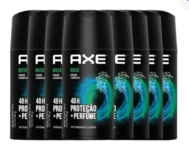 Kit 8 desodorantes Axe Musk