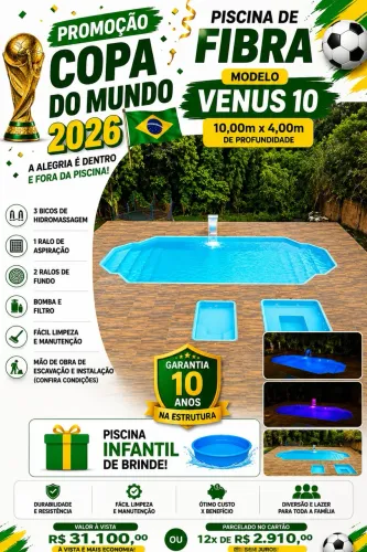Piscina de fibra
