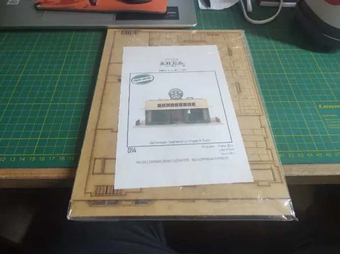 Cenário para montagem Loja Starbucks em mdf