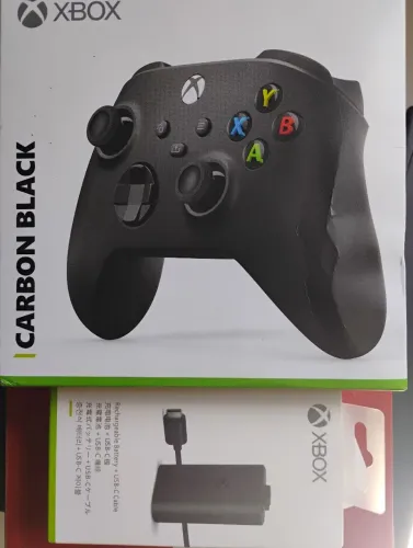 Controle Xbox e bateria 