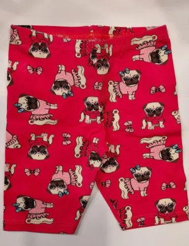 Bermuda infantil menina estampada cachorro