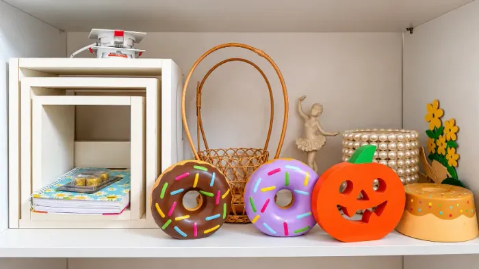 Lote de Objetos Decorativos - Cestos, Enfeites e Decoração Infantil