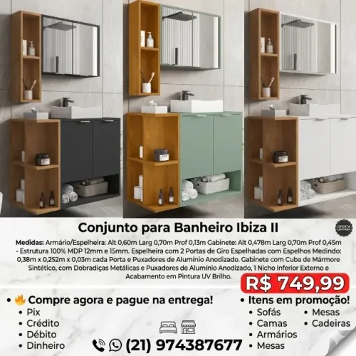 Banheiro Novo por R$ 749,99! Direto da Fábrica e Pague Só na Entrega!