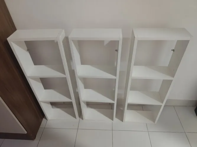 3 prateleira MDF branca 